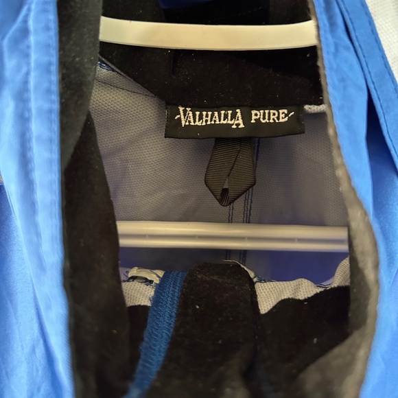 Men's Valhalla Pure Light Weight Full Zipper Jacket w/Hideaway Hood Blue - Picture 3 of 3
